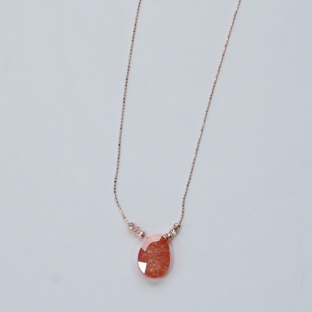 Green cubic zirconia necklace - Picture 4 of 7